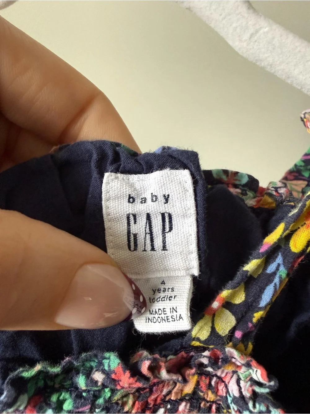 GAP Floral Smocked Romper in Yellow, Pink, Green & Blue